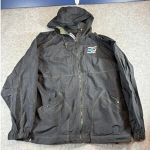 Vintage 90s Milwaukee Mustangs AFL Windbreaker Jacket Mens XL Black Football